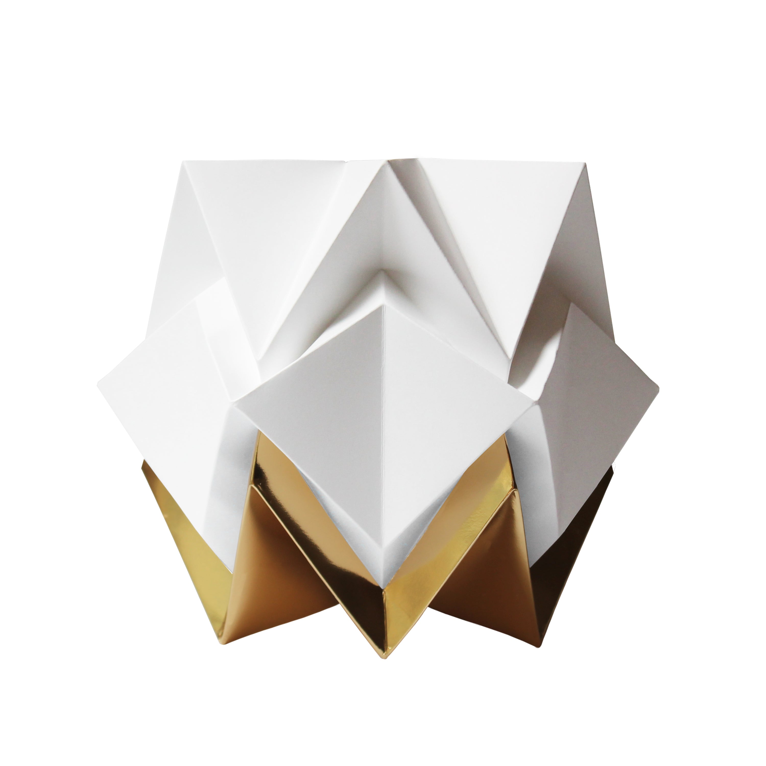 Lampe de table origami bicolore en papier taille M Lampe de table origami bicolore en papier taille M