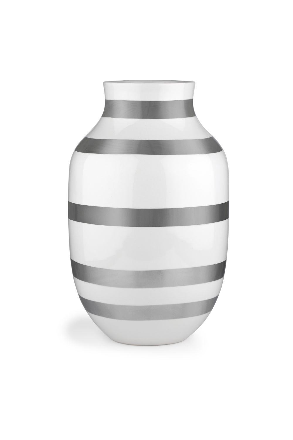 Vase en céramique argent H30,5cm Vase en céramique argent H30,5cm