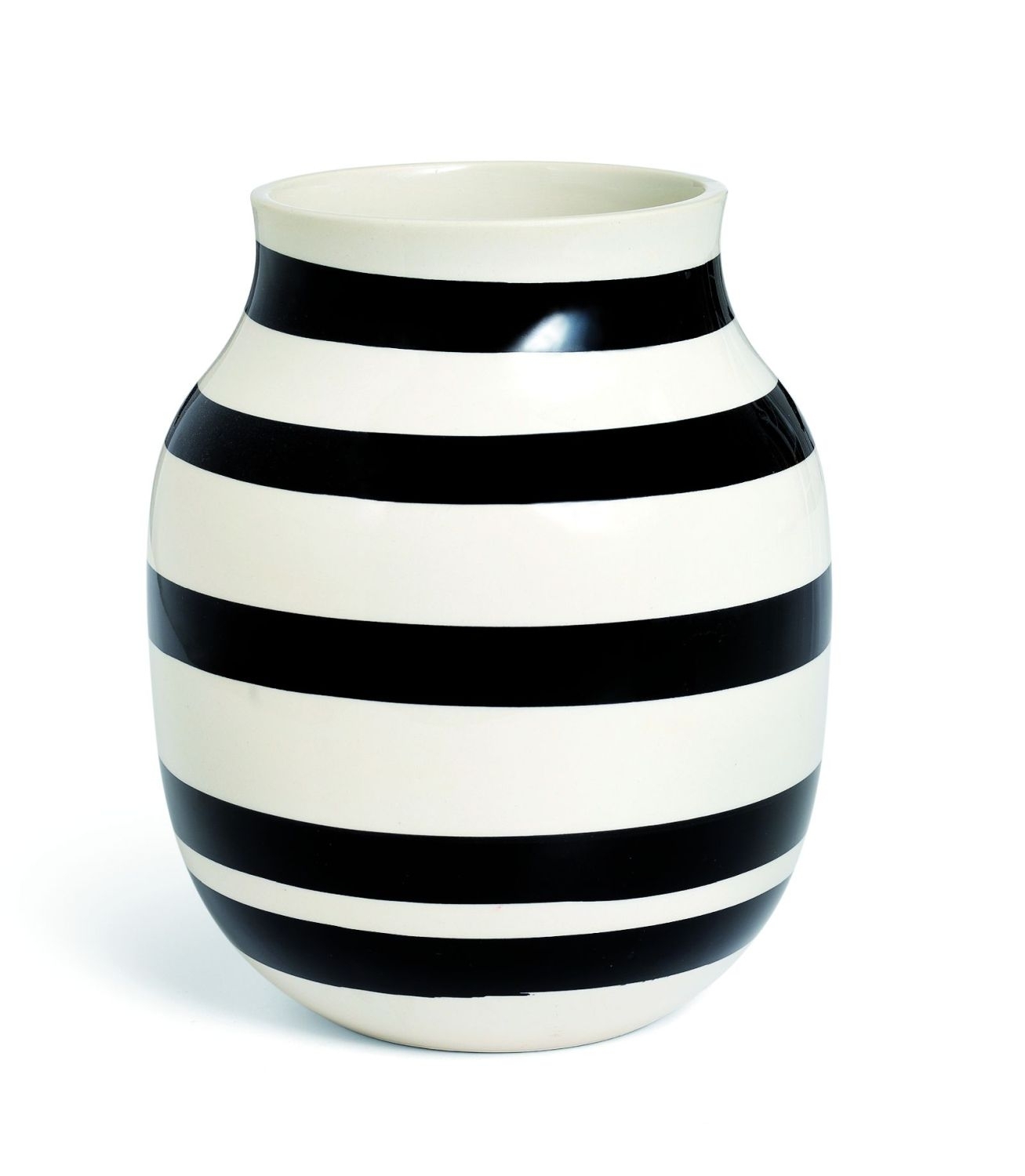 Vase en céramique noir H20cm