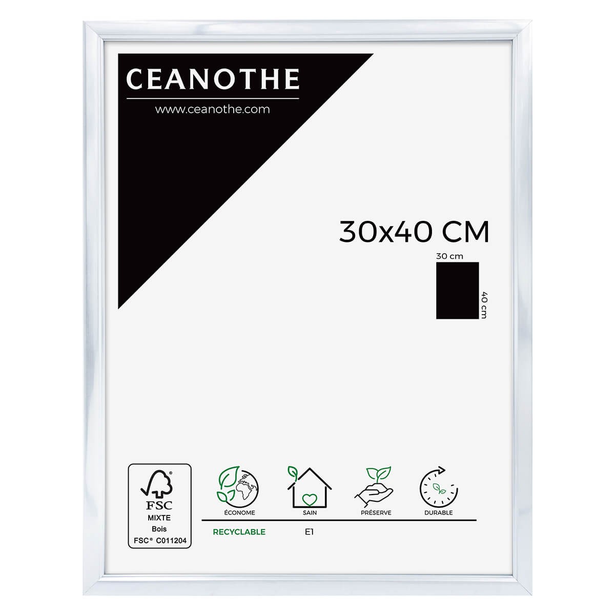 Cadre photo aluminium résine plastique 30x40 Cadre photo aluminium résine plastique 30x40