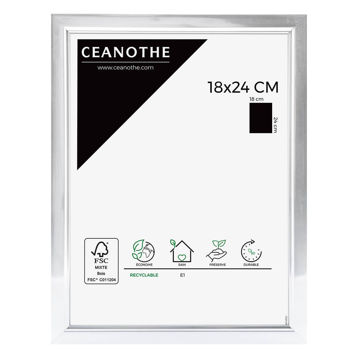 Cadre photo aluminium résine plastique 18x24 Cadre photo aluminium résine plastique 18x24