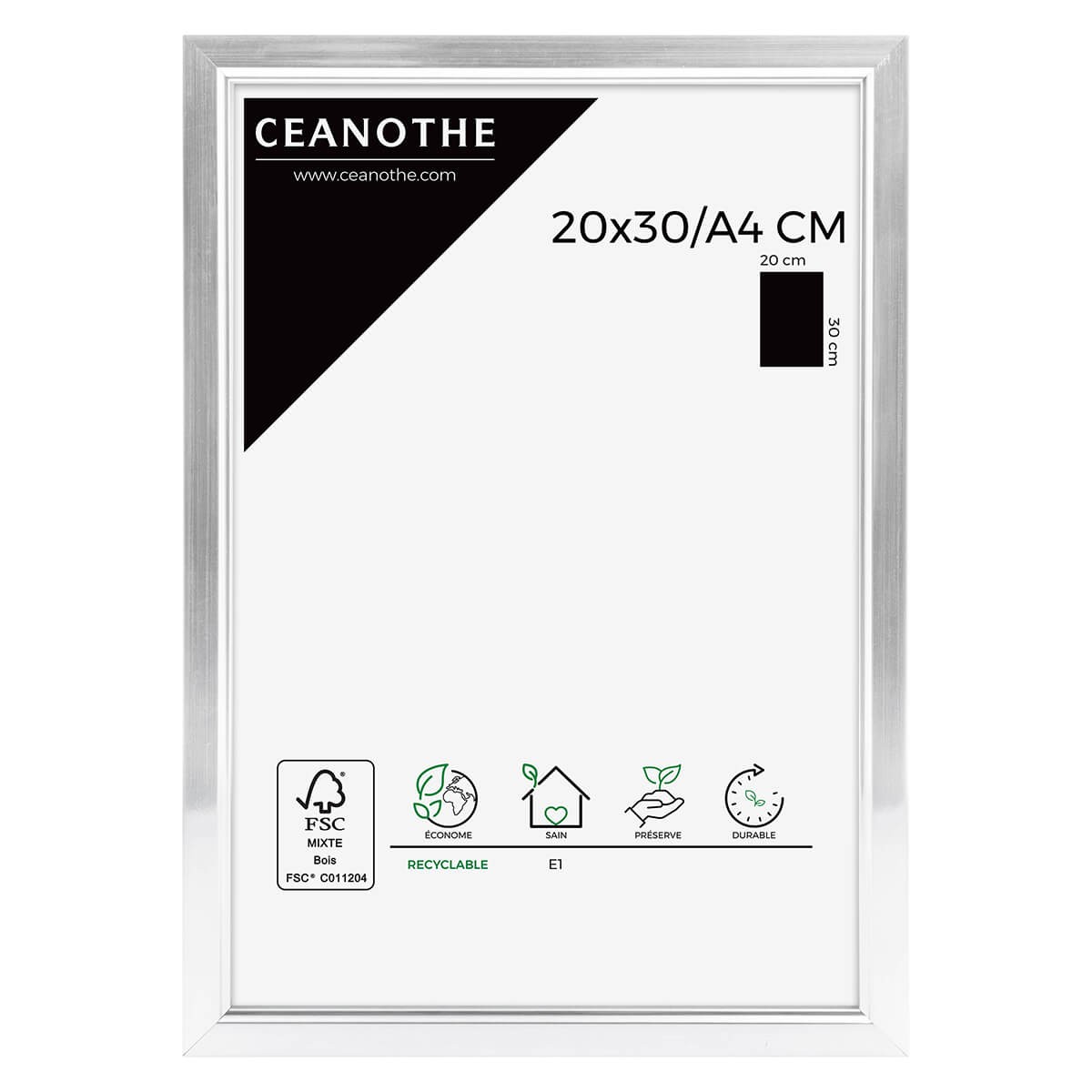 Cadre photo aluminium résine plastique 20x30 Cadre photo aluminium résine plastique 20x30