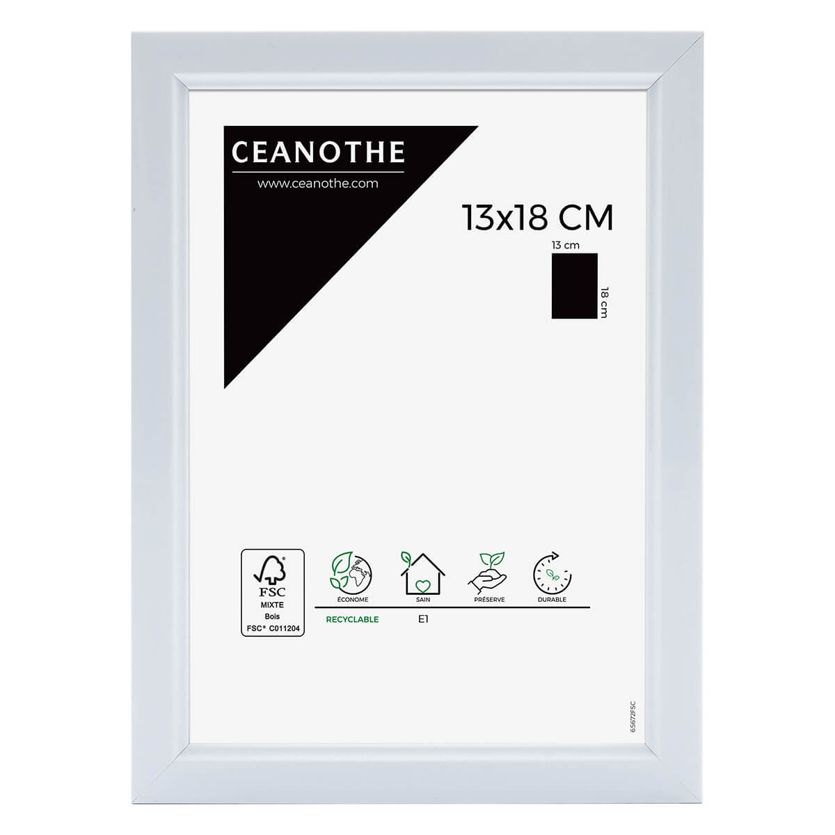 Cadre photo blanc résine plastique 13x18 Cadre photo blanc résine plastique 13x18