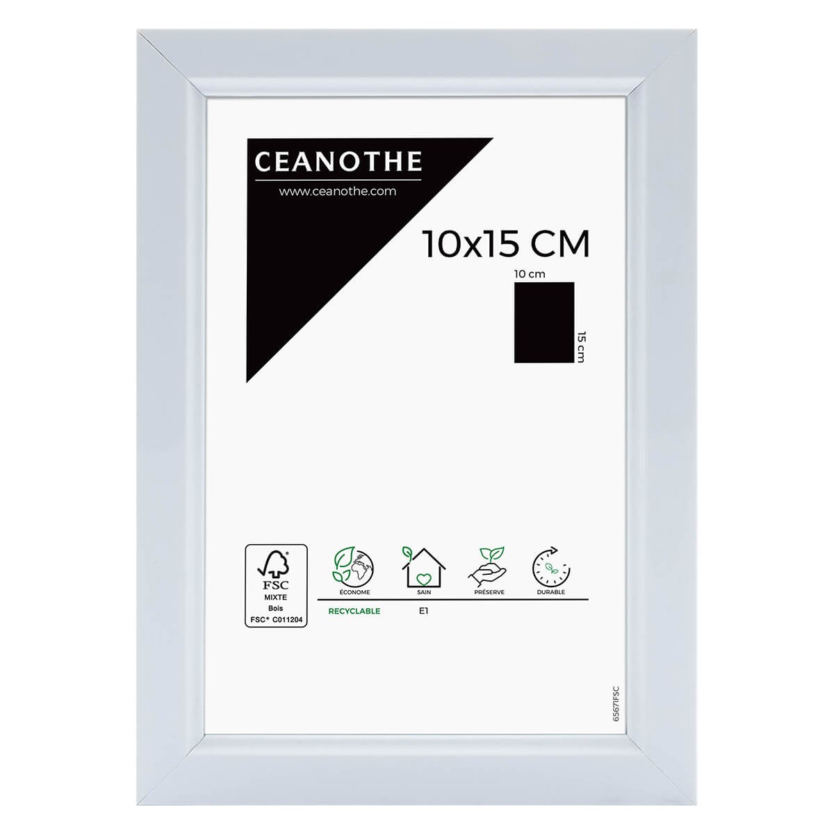 Cadre photo blanc résine plastique 10x15 Cadre photo blanc résine plastique 10x15