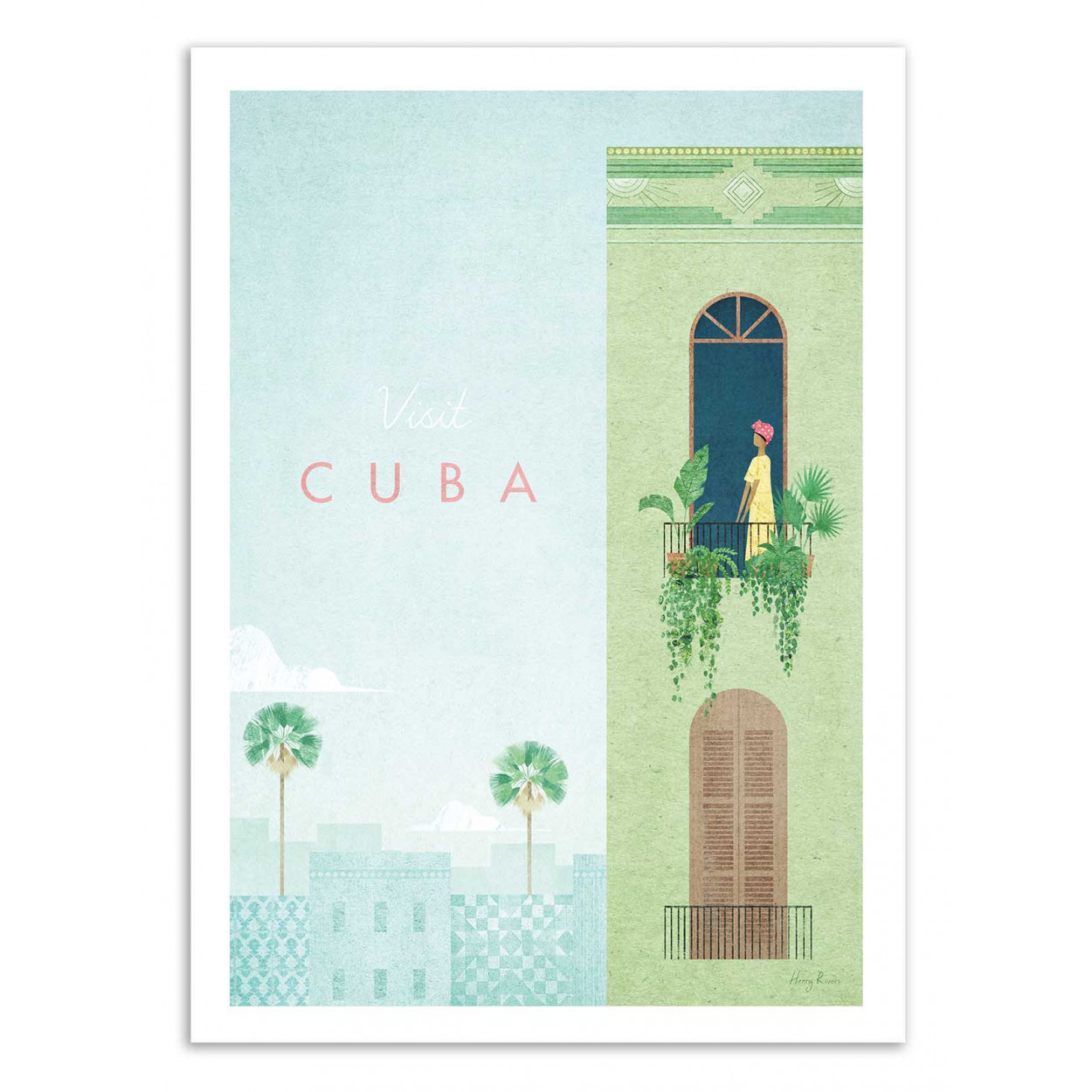 VISIT CUBA - Affiche d'art 50 x 70 cm (photo) VISIT CUBA - Affiche d'art 50 x 70 cm