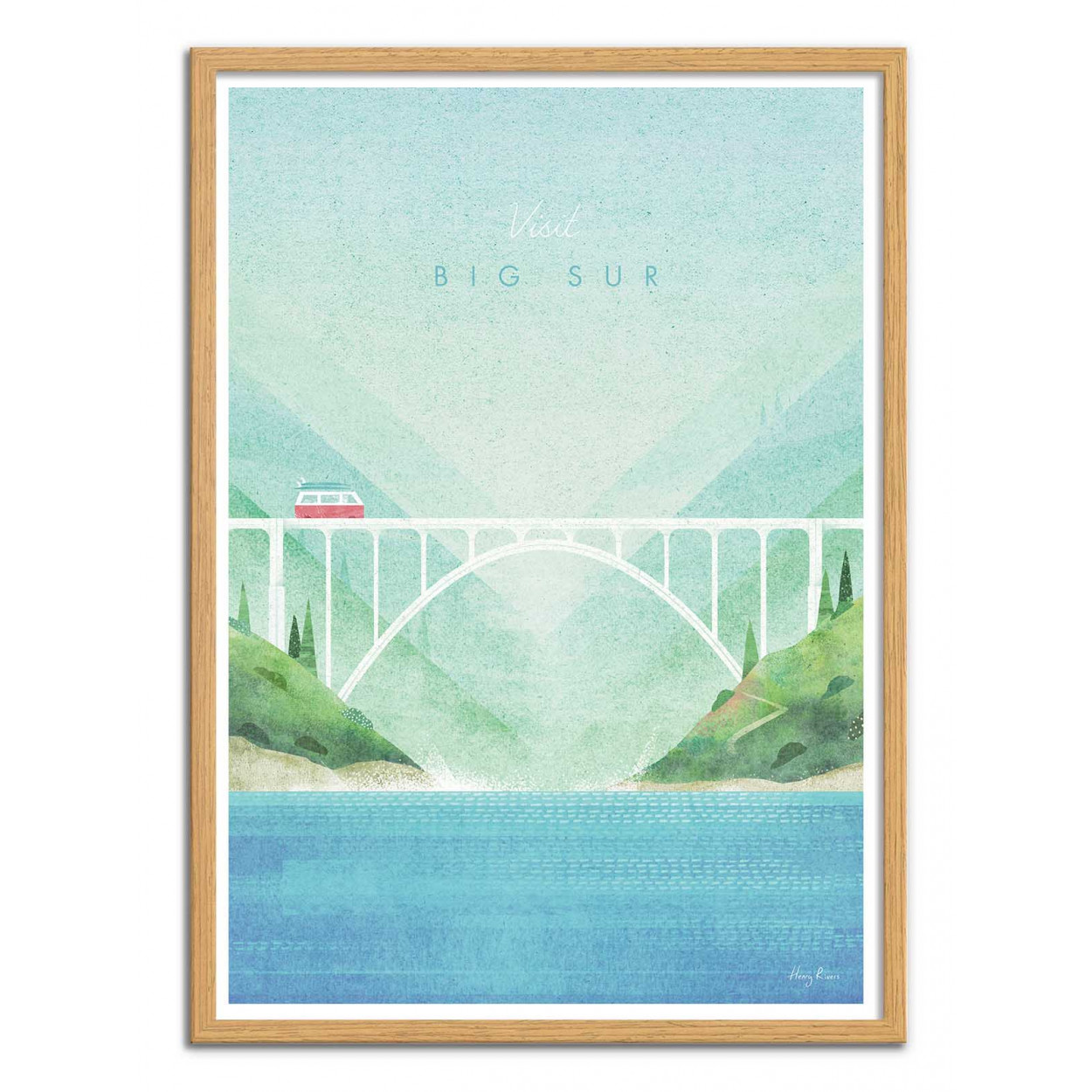 VISIT BIG SUR - Affiche d'art 50 x 70 cm (photo) VISIT BIG SUR - Affiche d'art 50 x 70 cm