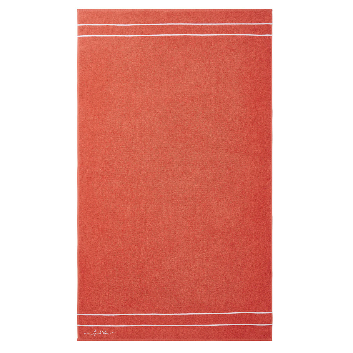 Drap de plage coton 90x160 cm corail Drap de plage coton 90x160 cm corail