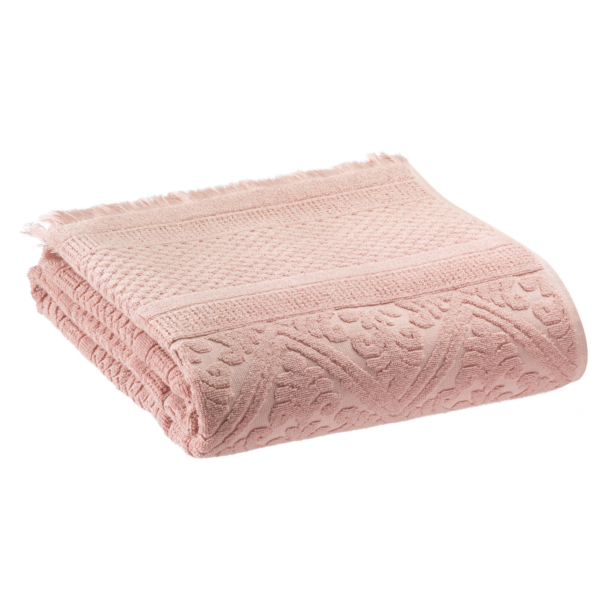 Drap de douche uni en coton aubepine 70 x 140 Drap de douche uni en coton aubepine 70 x 140