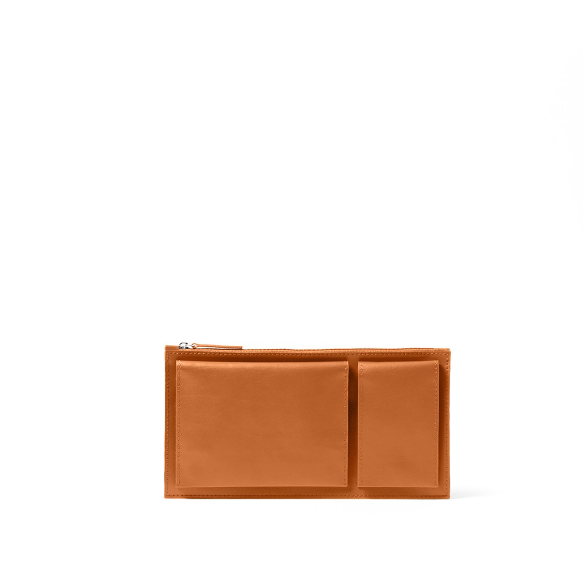 Pochette de voyage multi-poches en cuir marron Pochette de voyage multi-poches en cuir marron