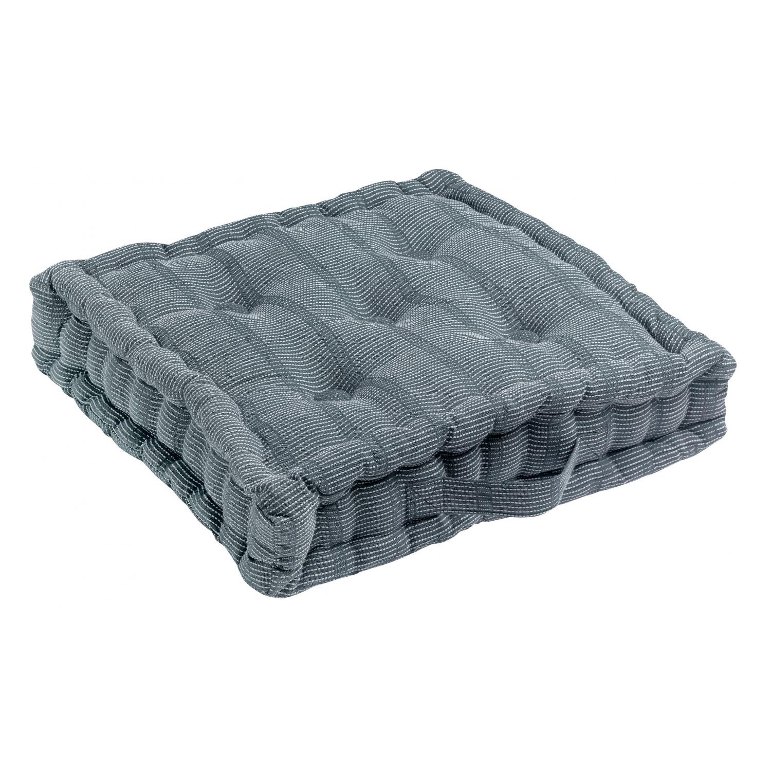 Coussin matelas en coton ombre 40 x 40 x 7 Coussin matelas en coton ombre 40 x 40 x 7