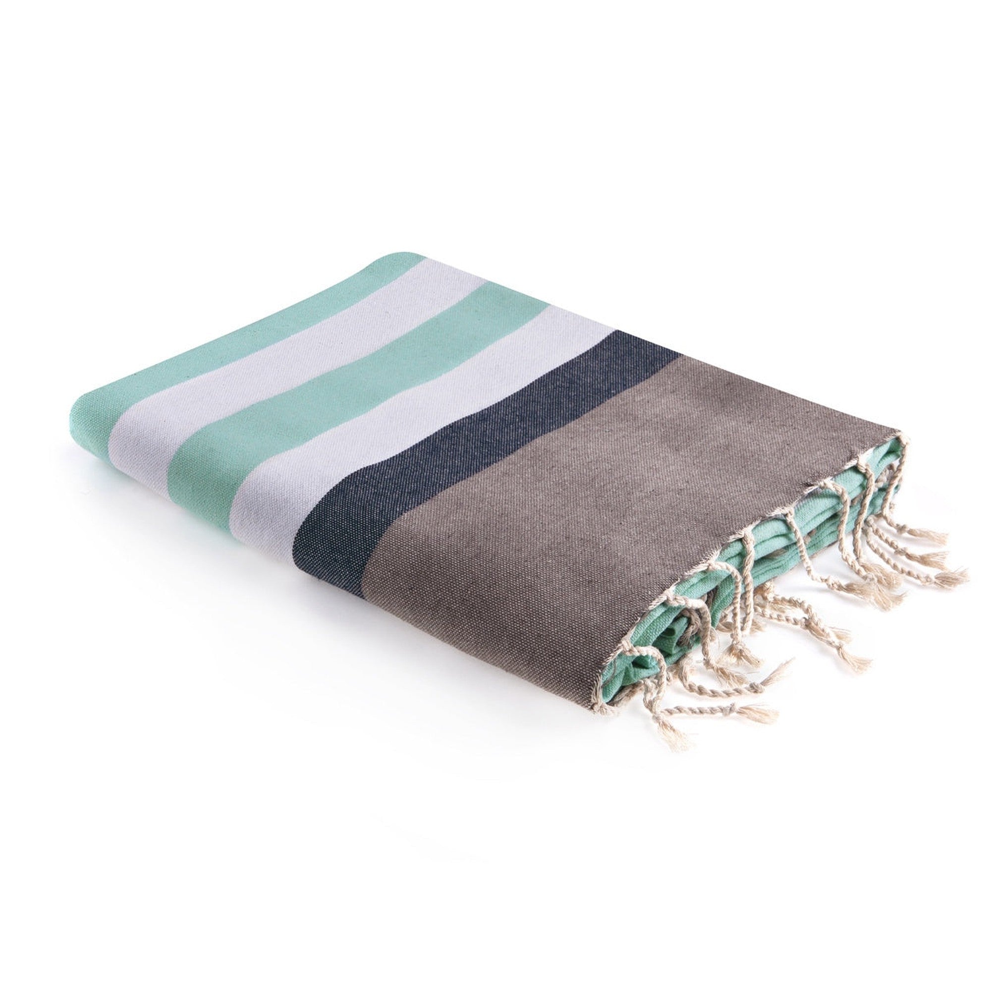 Fouta en coton 100x200 Taupe clair (photo) Fouta en coton 100x200 Taupe clair