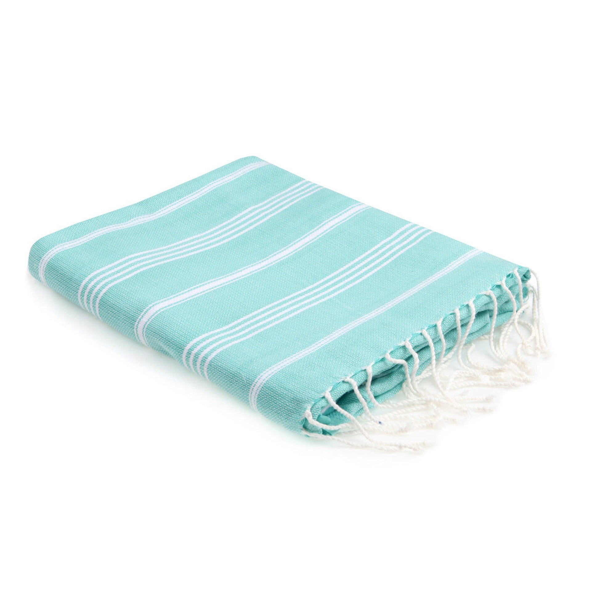 Fouta en coton 100x200 Vert turquoise (photo) Fouta en coton 100x200 Vert turquoise