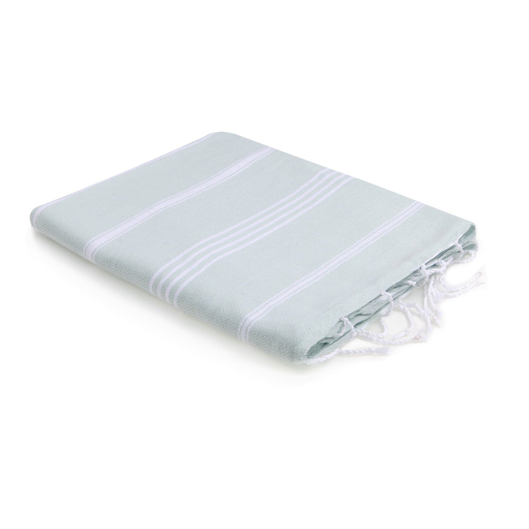 Fouta en coton 100x200 Vert d'eau (photo) Fouta en coton 100x200 Vert d'eau