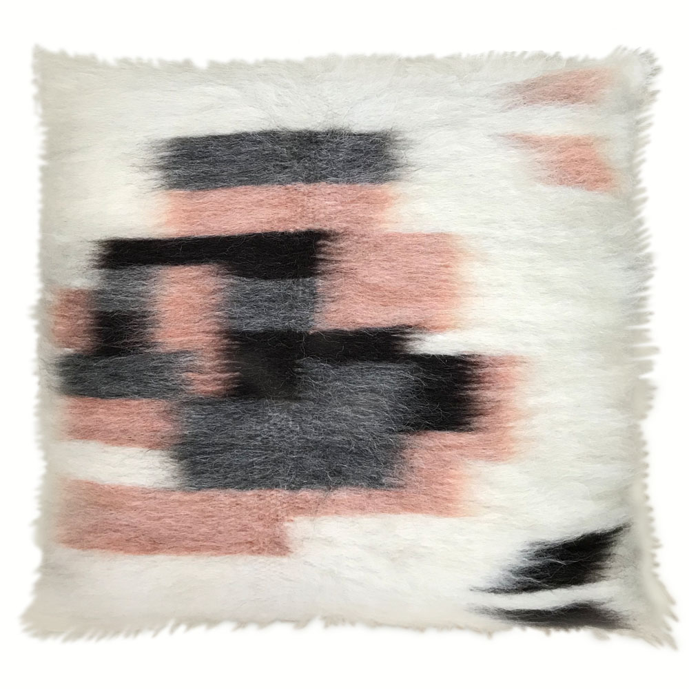 Coussin de sol 100% losange rose 90x90 Coussin de sol 100% losange rose 90x90