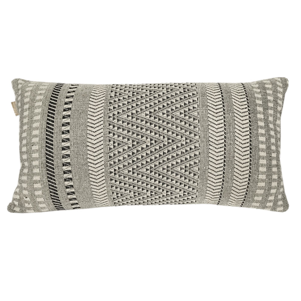 Coussin en coton natif gris 35x65 (photo) Coussin en coton natif gris 35x65