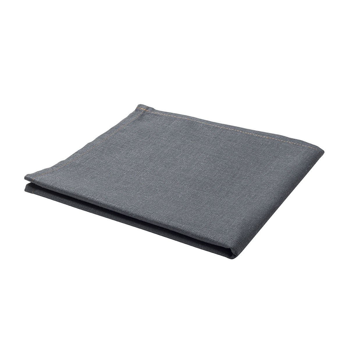 serviette de table unie en polylin, poivre 45 x 45 cm