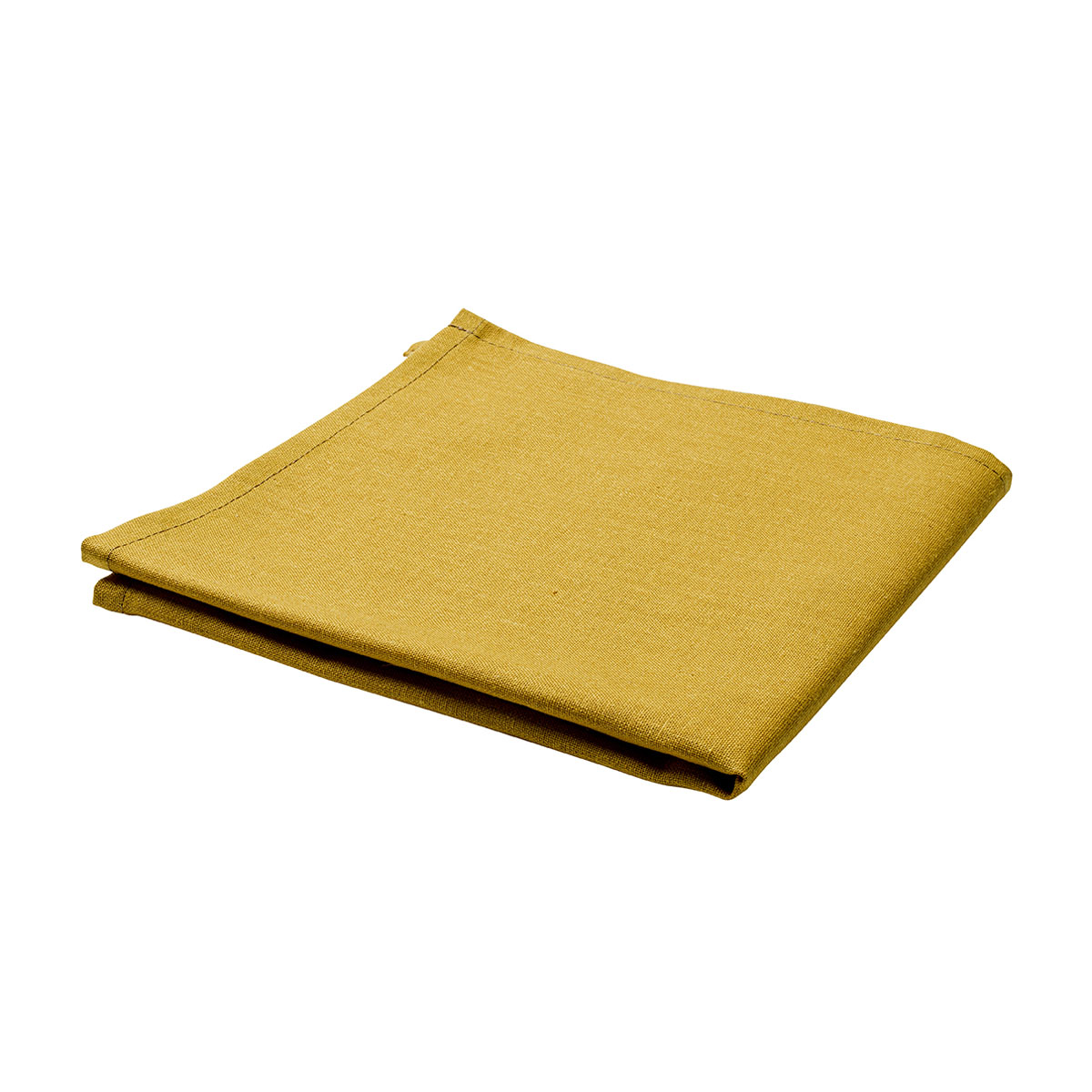 serviette de table unie en polylin, safran 45 x 45 cm