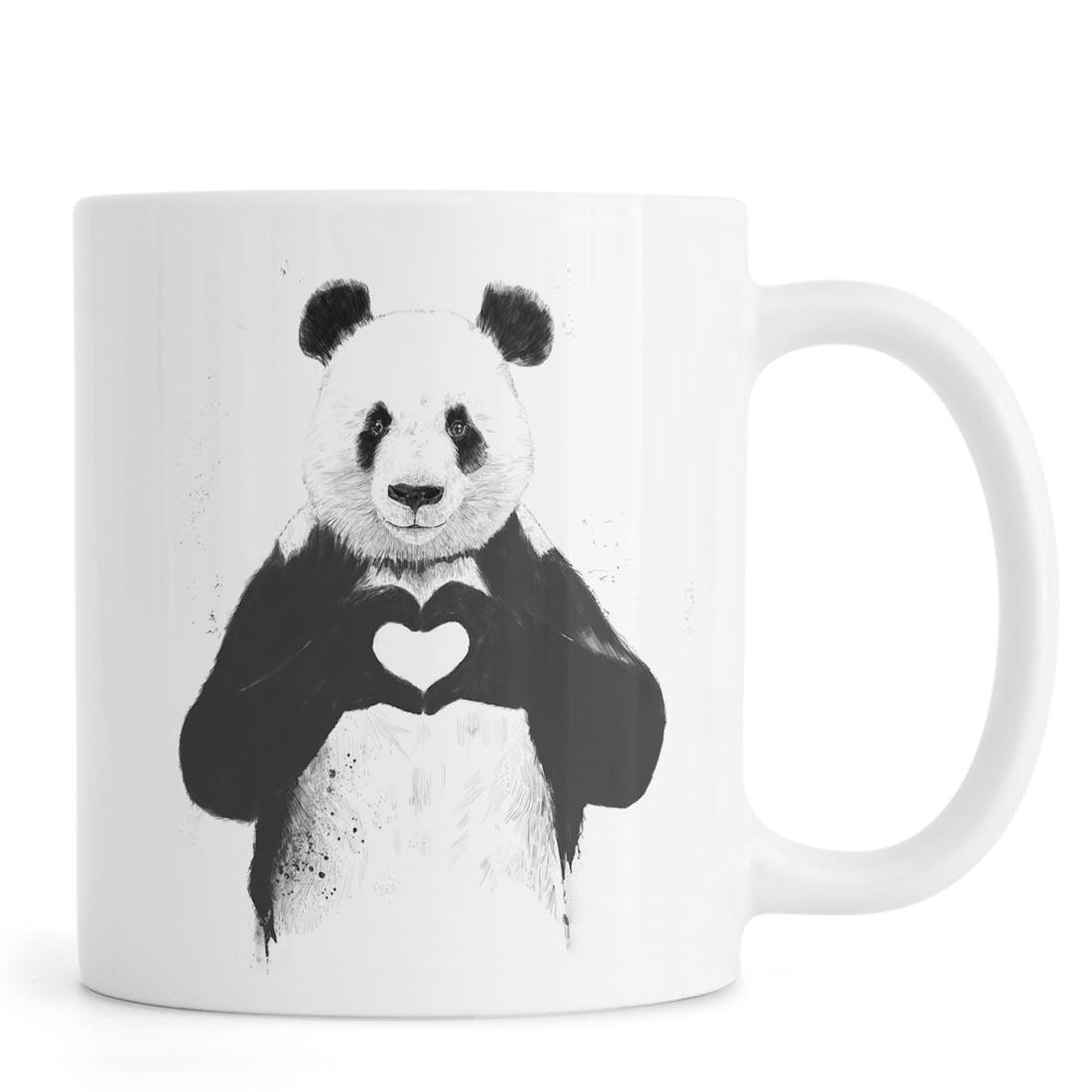 Mug en céramique en Blanc & Noir (photo) Mug en céramique en Blanc & Noir