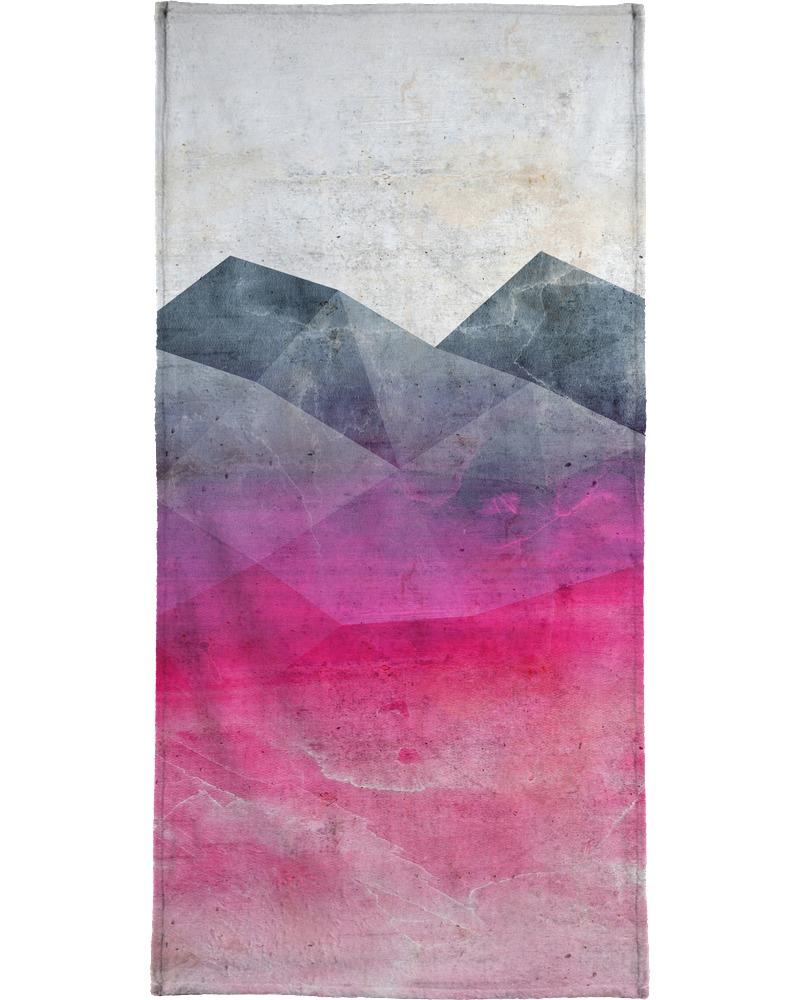 Serviette de plage en éponge-velours en Gris & Rose/90x180 Serviette de plage en éponge-velours en Gris & Rose/90x180