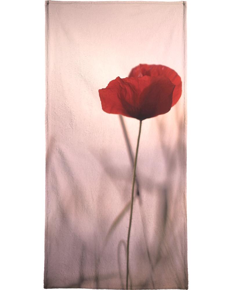 Serviette de plage en éponge-velours en Noir & Rose/90x180 Serviette de plage en éponge-velours en Noir & Rose/90x180