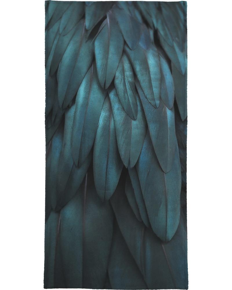 Serviette de plage en éponge-velours en Noir & Vert/90x180 Serviette de plage en éponge-velours en Noir & Vert/90x180