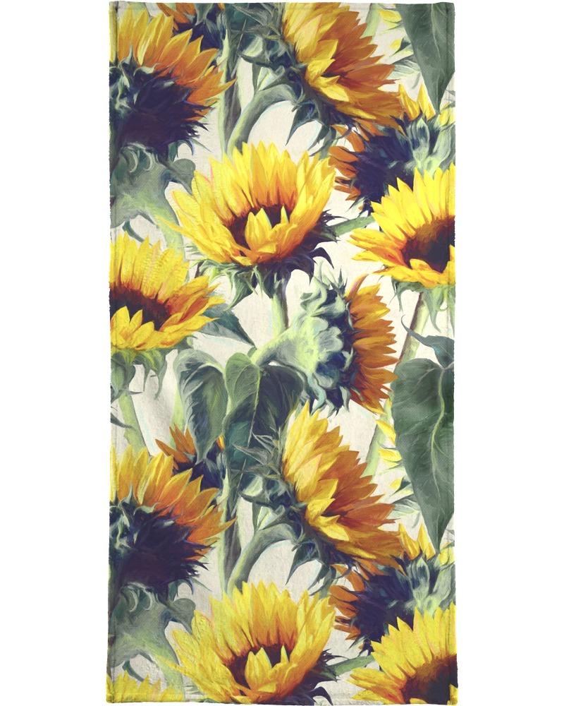 Serviette de plage en éponge-velours en Gris & Jaune/90x180 Serviette de plage en éponge-velours en Gris & Jaune/90x180