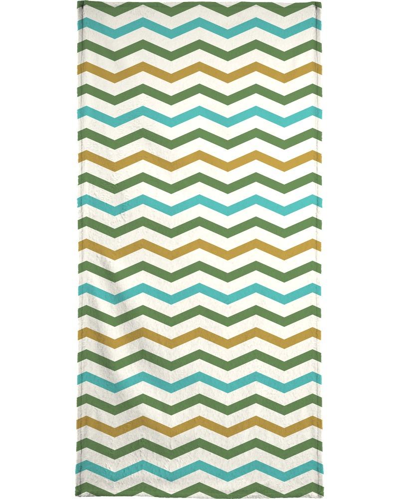 Serviette de plage en éponge-velours en Jaune & Turquoise/90x180 Serviette de plage en éponge-velours en Jaune & Turquoise/90x180