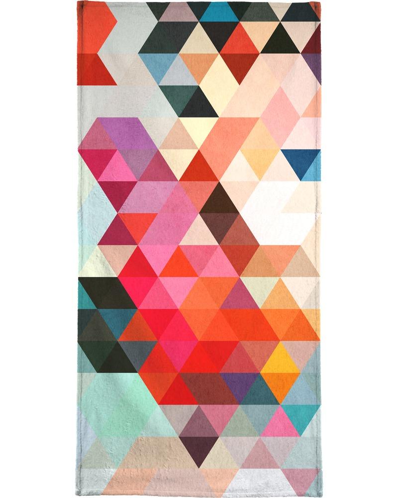 Serviette de plage en éponge-velours en Multicolore & Rouge/90x180 Serviette de plage en éponge-velours en Multicolore & Rouge/90x180