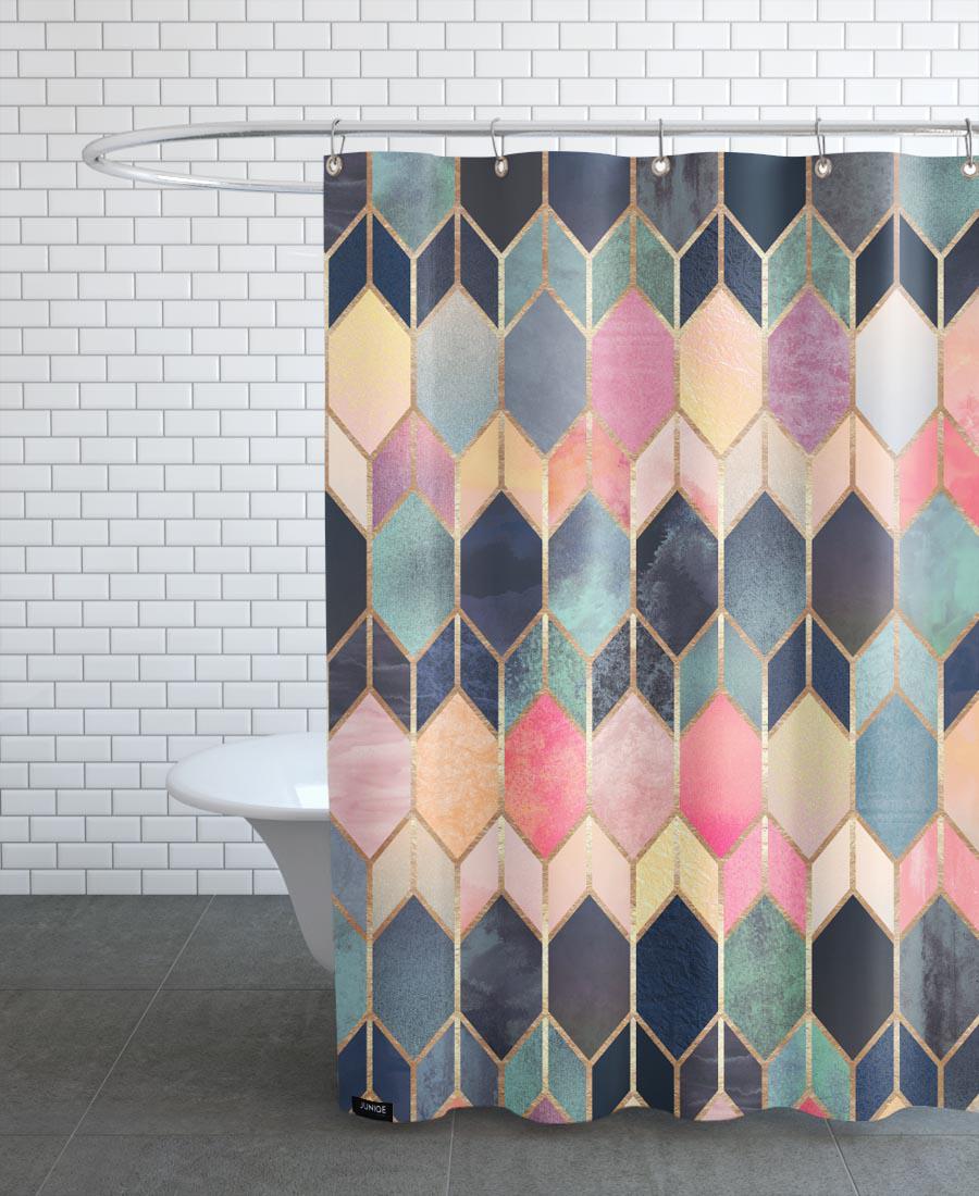 Rideau de douche en polyester en Multicolore/150x200 Rideau de douche en polyester en Multicolore/150x200