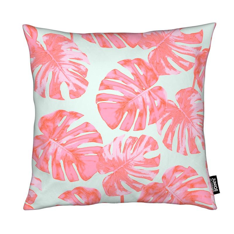 Coussin en microfibre en Rose & Turquoise/40x40 (photo) Coussin en microfibre en Rose & Turquoise/40x40