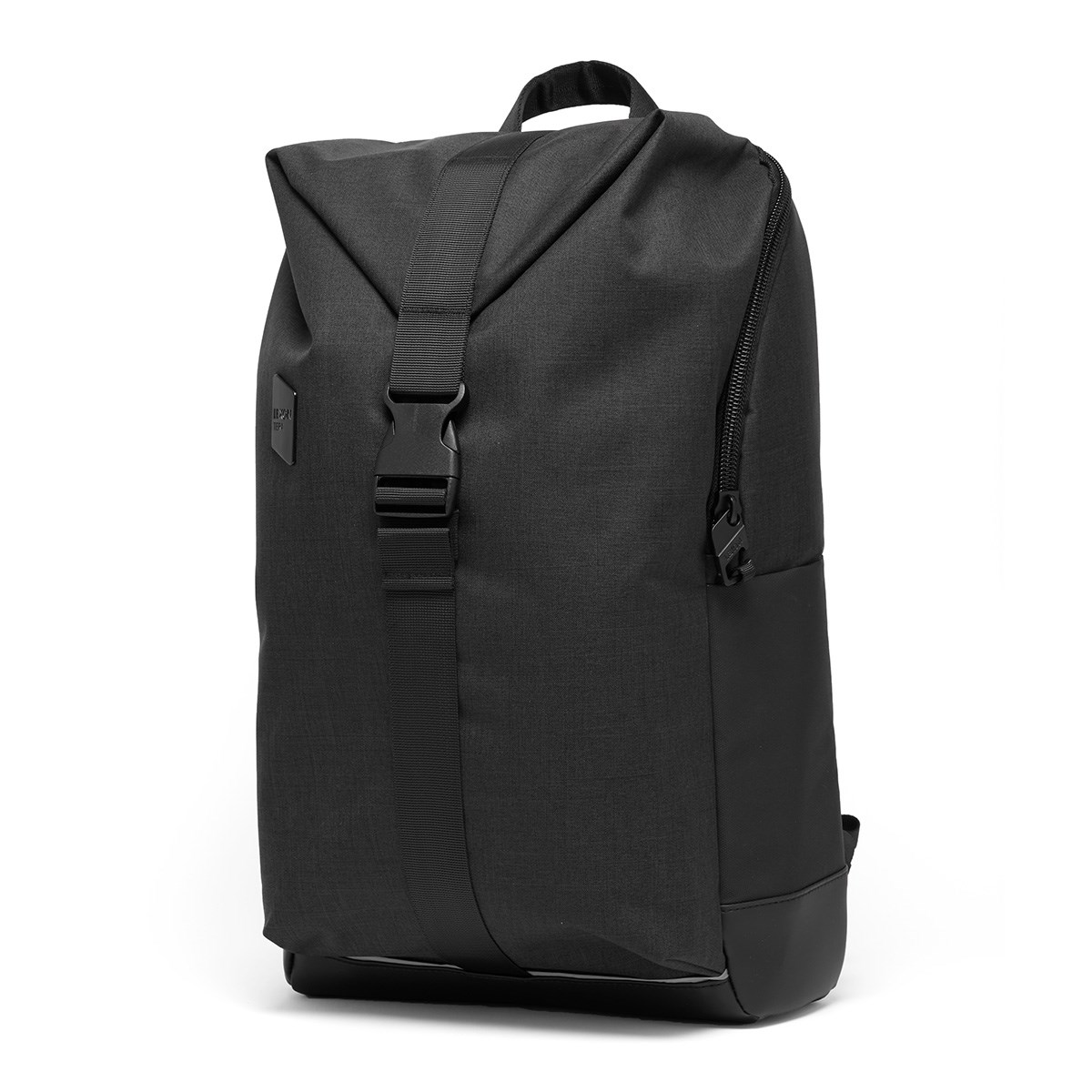 Sac à dos double compartiments en polyester noir (photo) Sac à dos double compartiments en polyester noir