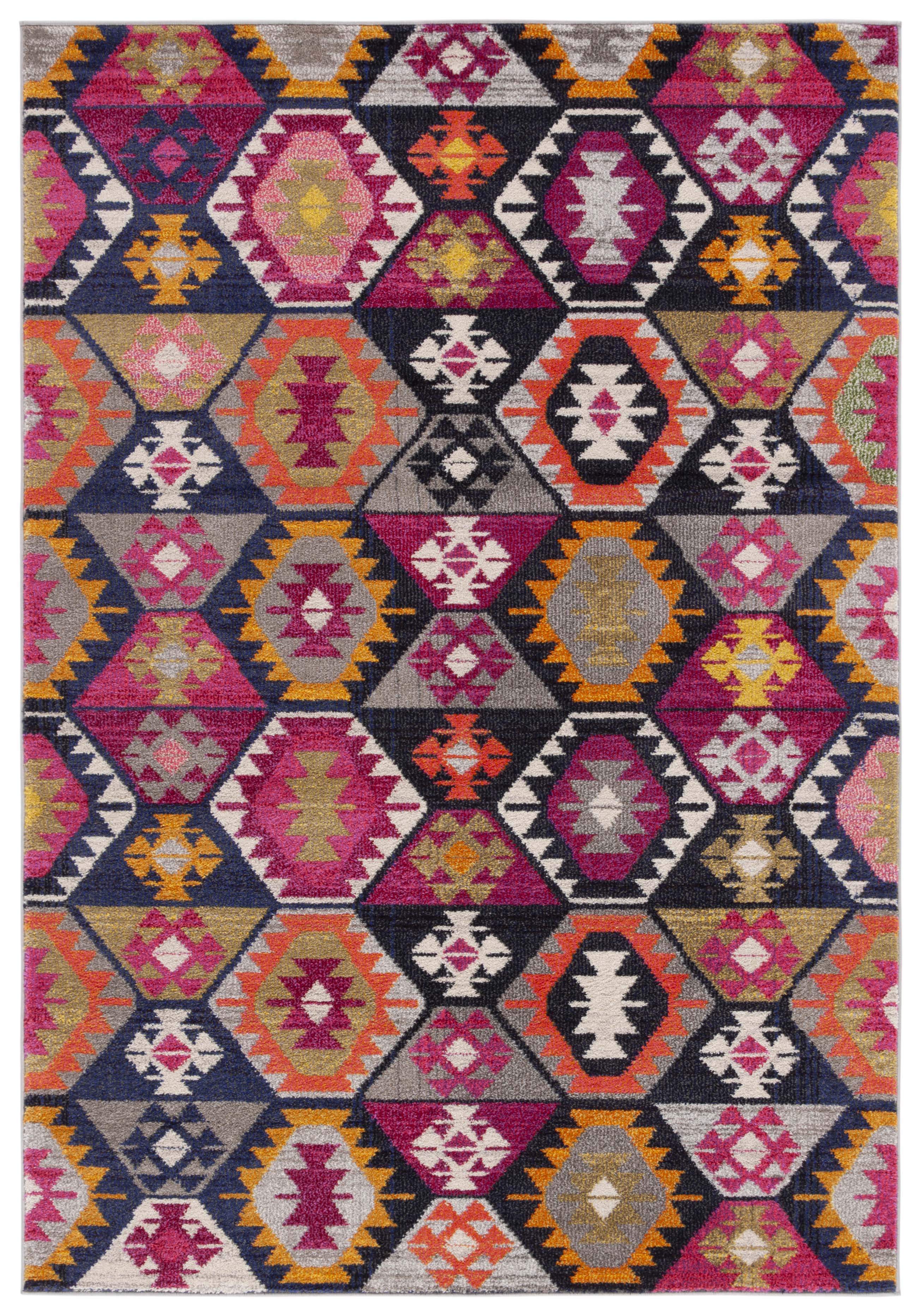 Tapis de salon boho multicolore 160x230 Tapis de salon boho multicolore 160x230