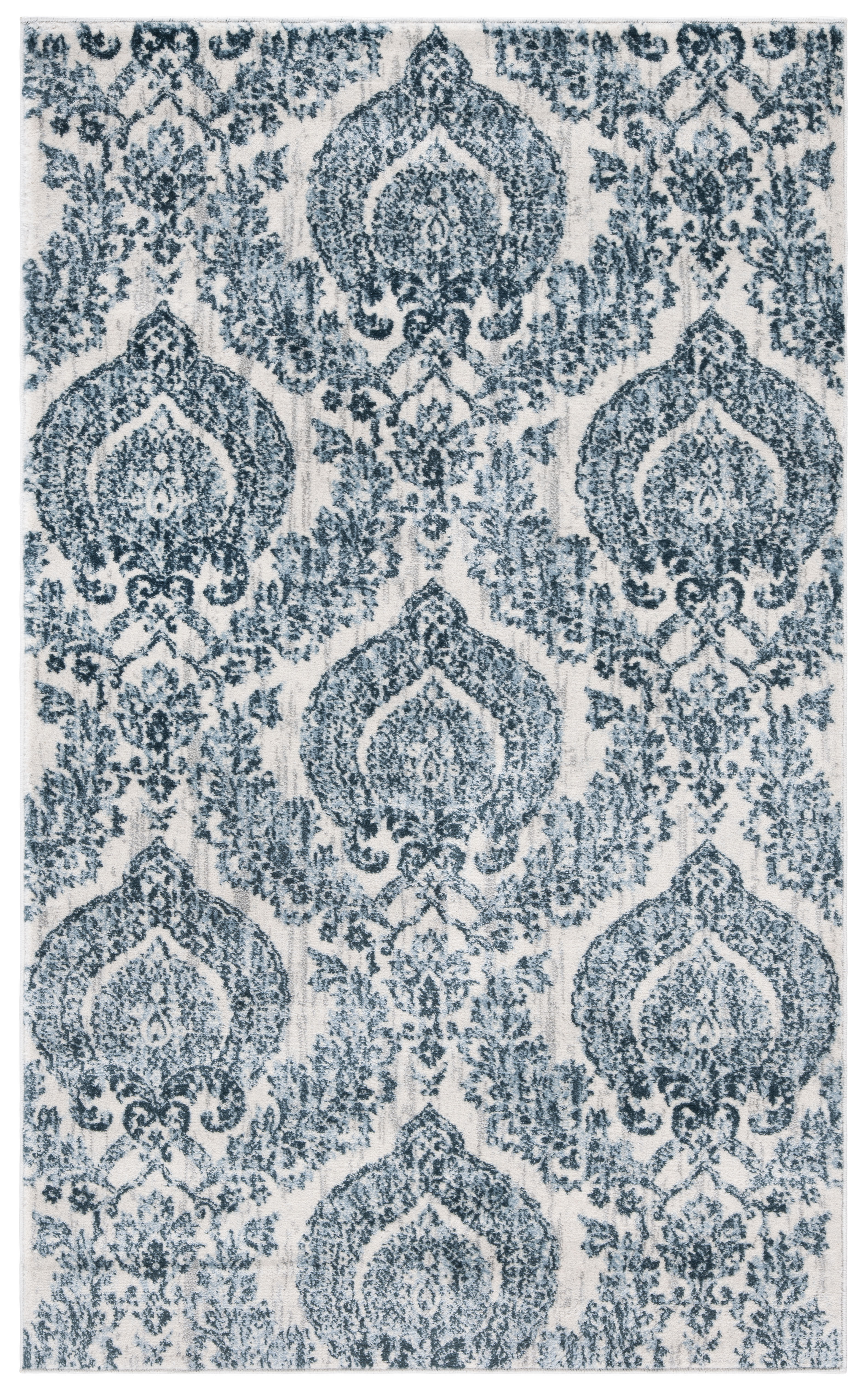 Tapis de salon classique bleu marine et ivoire 121x182 Tapis de salon classique bleu marine et ivoire 121x182