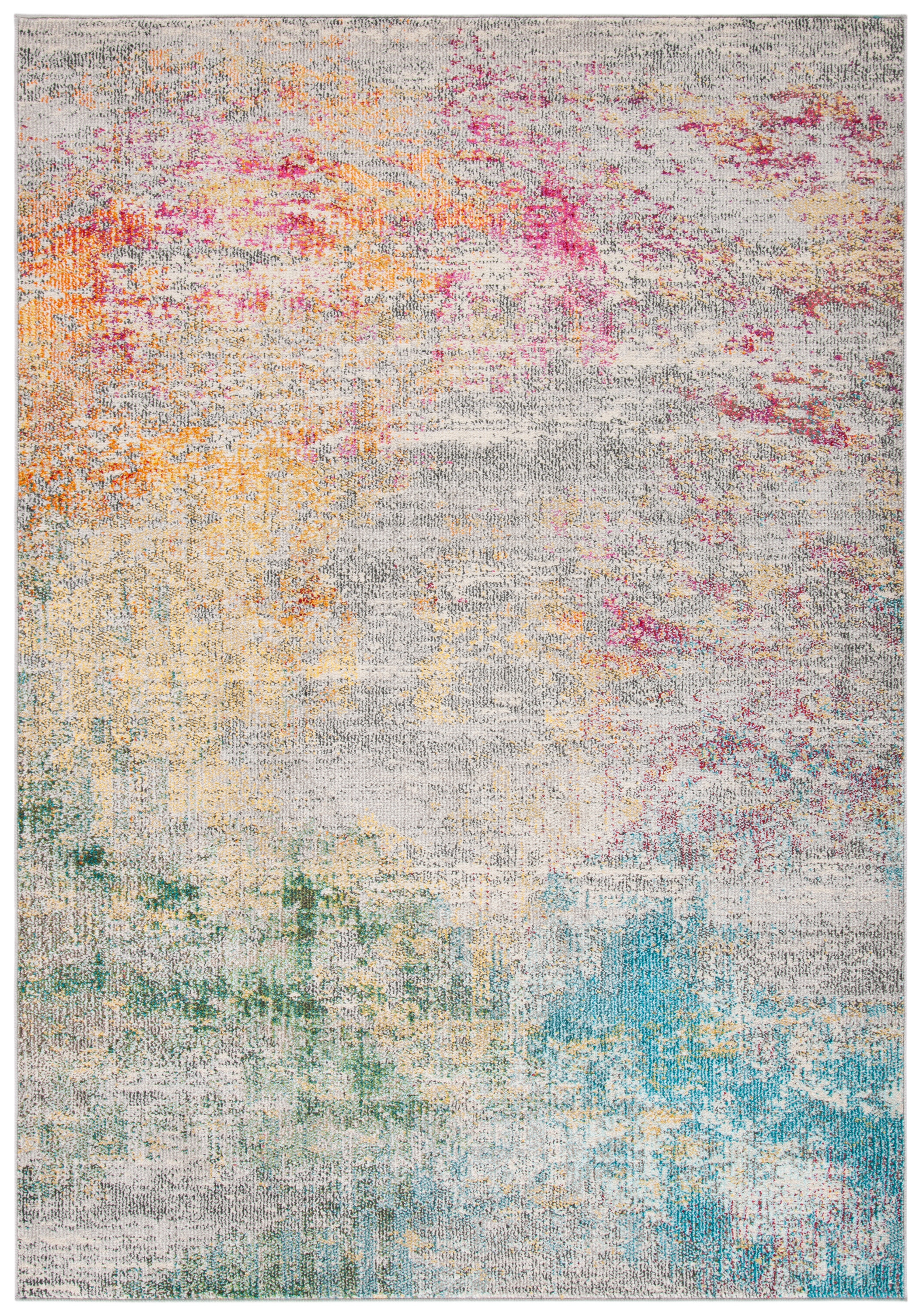Tapis de salon contemporain gris et or 182x274 Tapis de salon contemporain gris et or 182x274