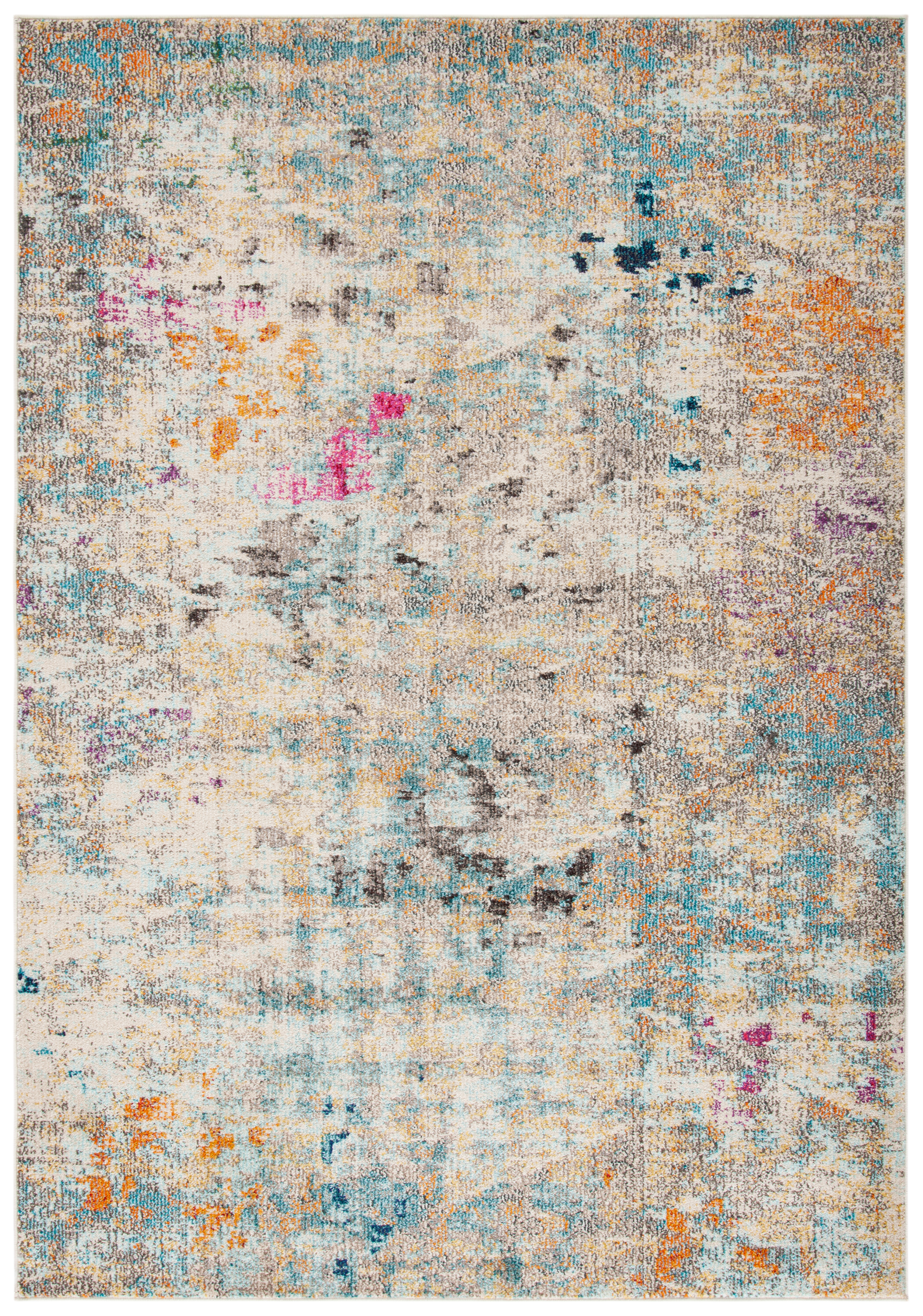 Tapis de salon contemporain gris et or 91x152 Tapis de salon contemporain gris et or 91x152