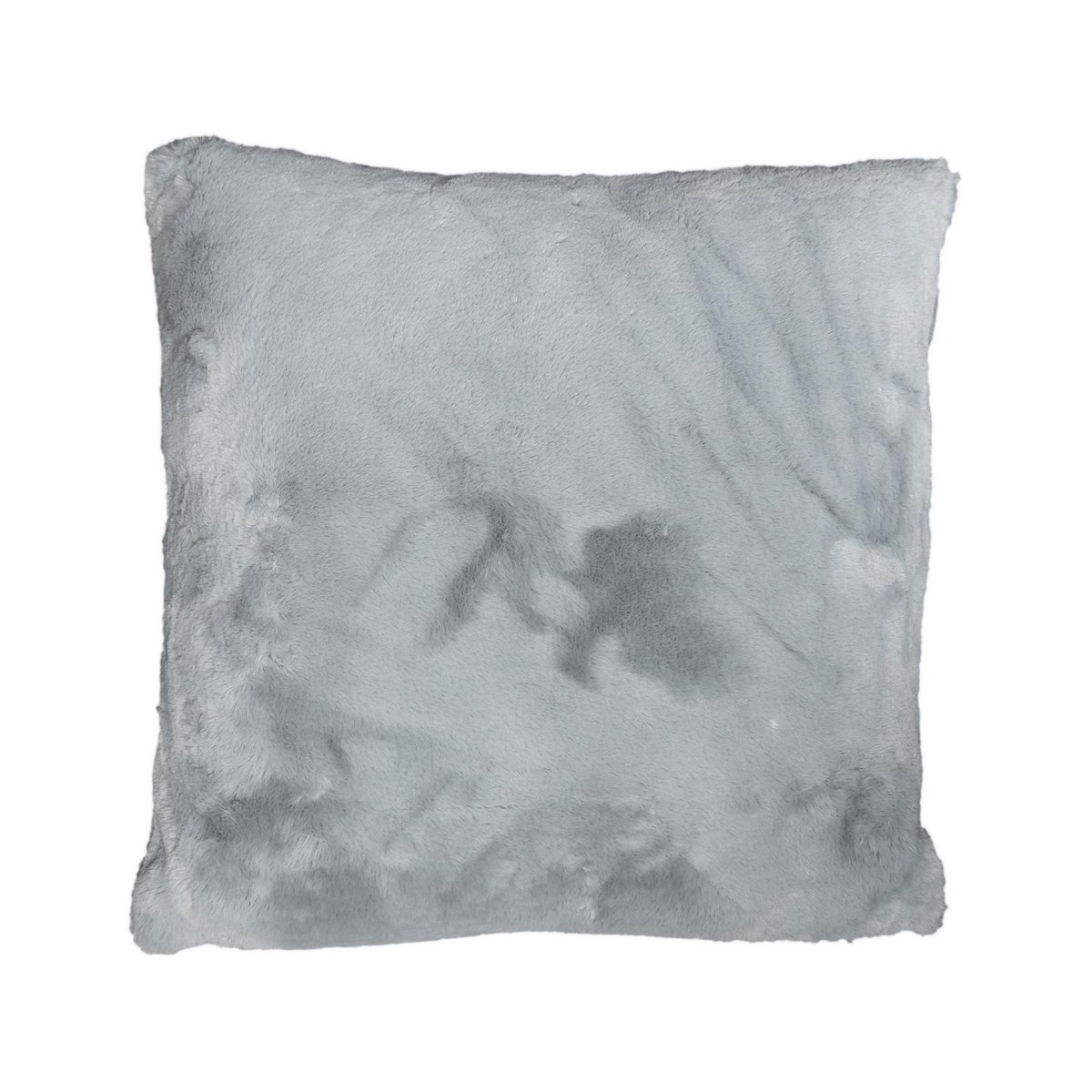 Coussin fausse fourrure Gris 50x50 cm