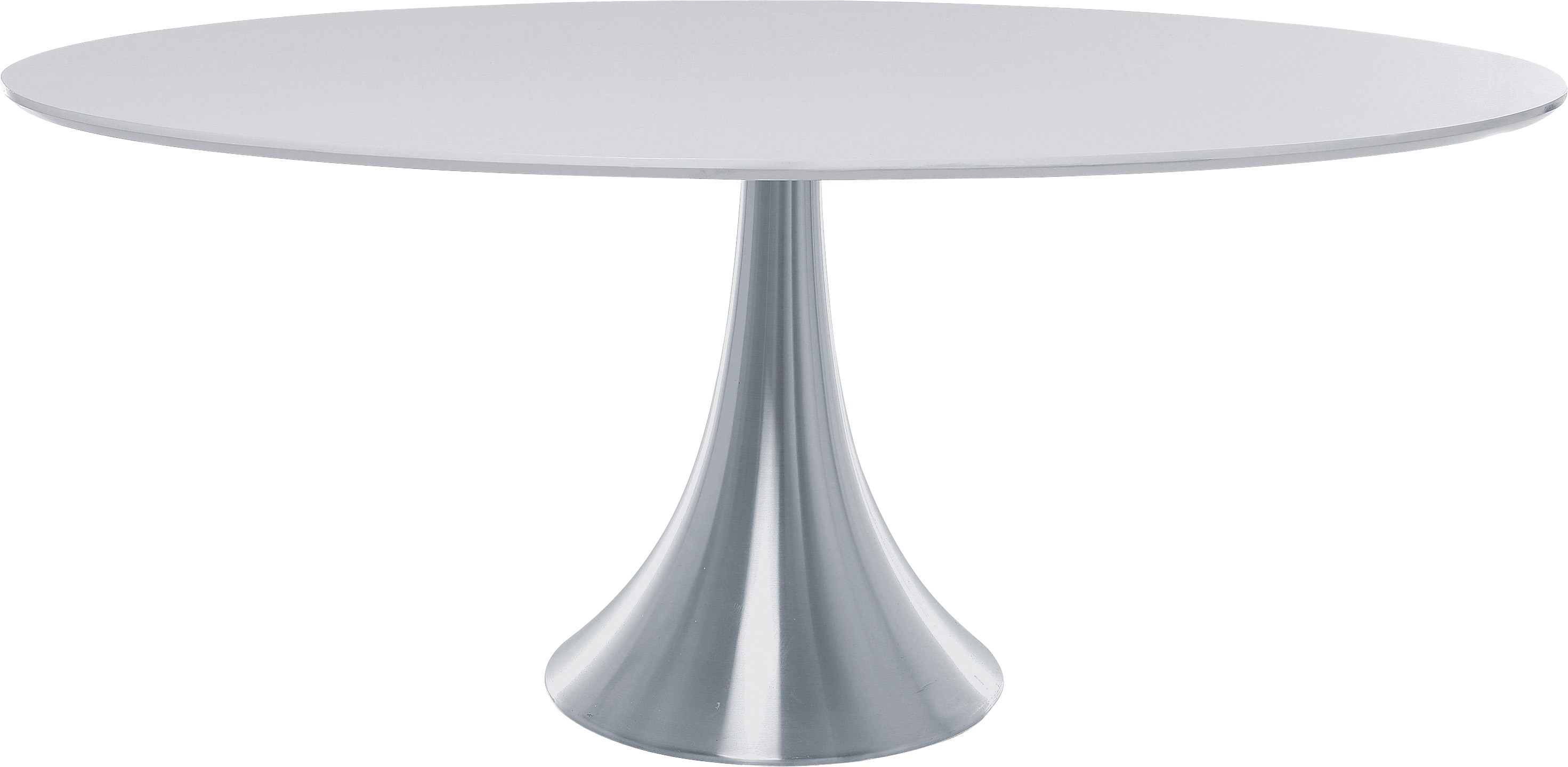 Table à manger 6 personnes blanche en aluminium Table à manger 6 personnes blanche en aluminium