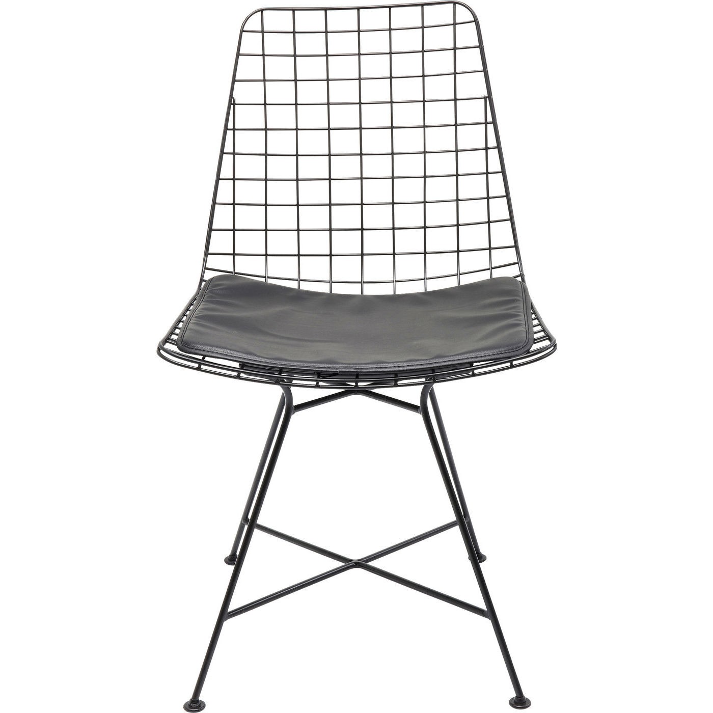Chaise en acier noir (photo) Chaise en acier noir