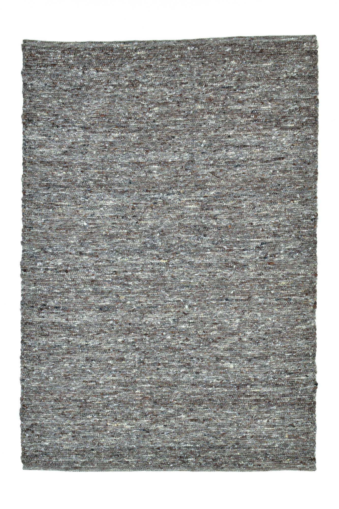 Tapis tissé à la main en laine naturelle Gris 120x180