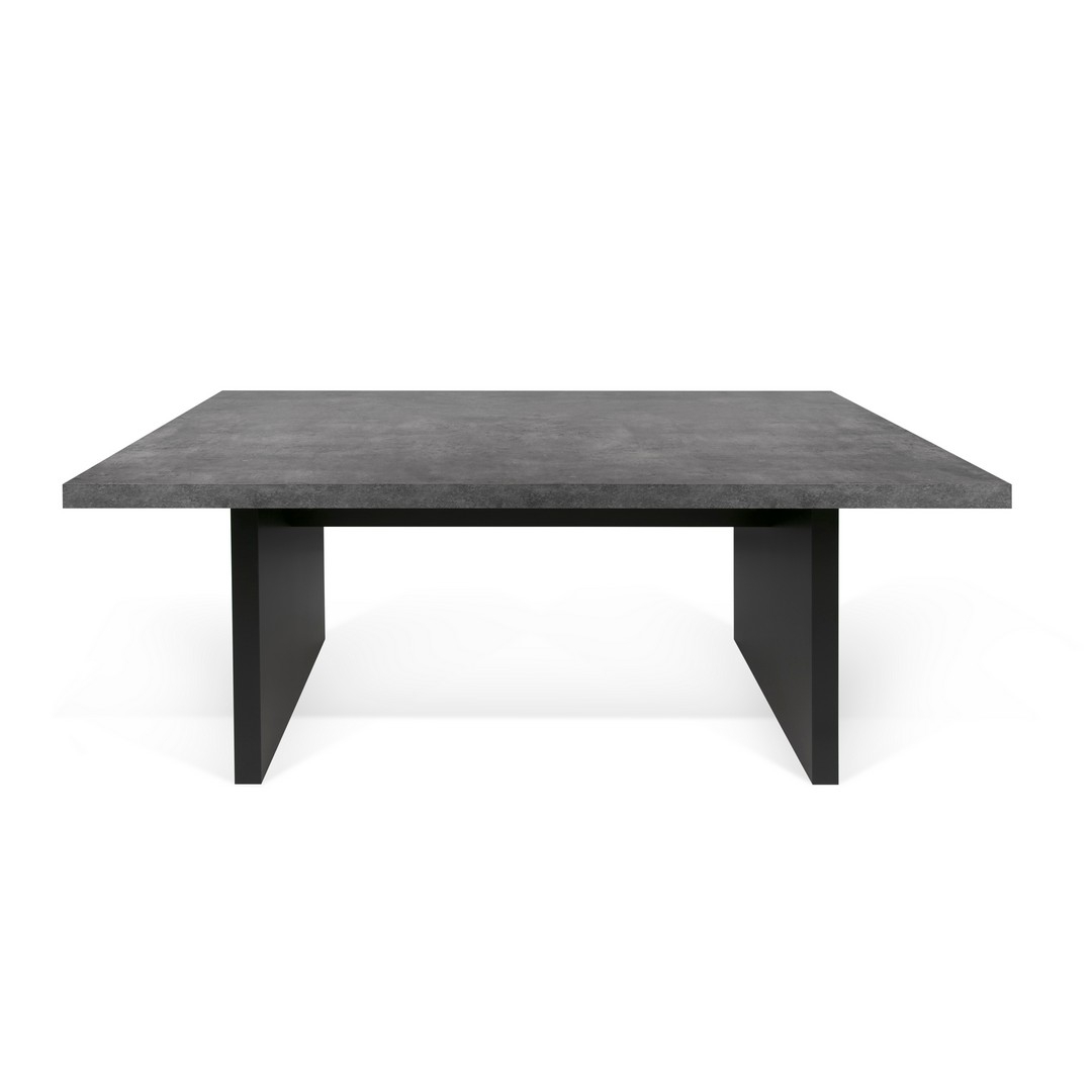 Table effet bois Béton et noir Table effet bois Béton et noir