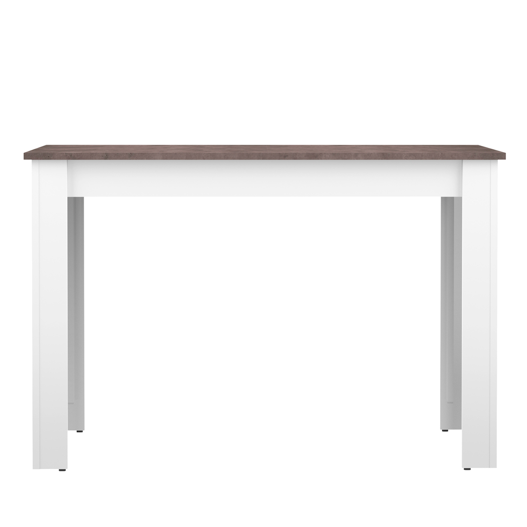 table effet bois blanc et béton