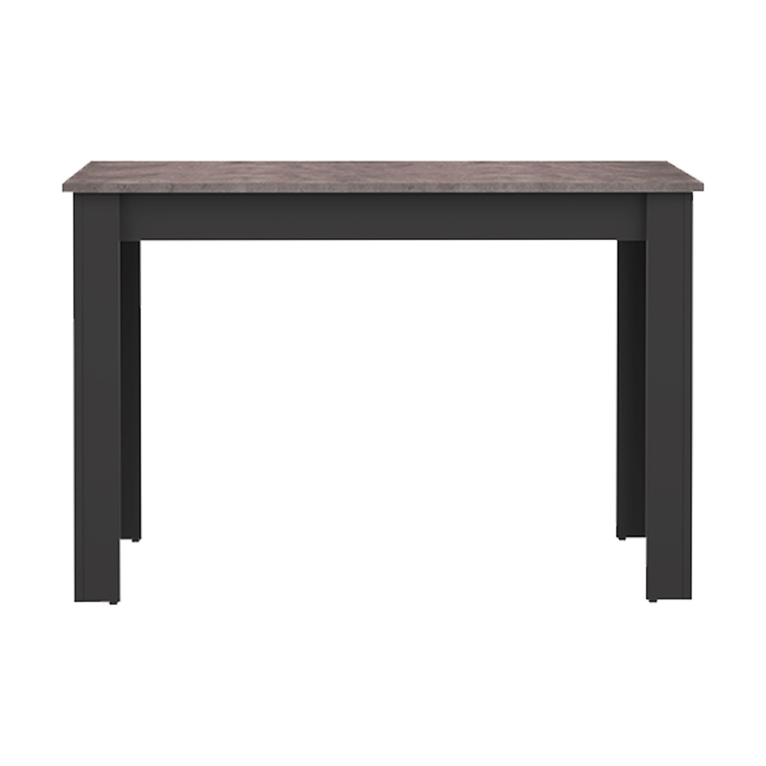 Table effet bois noir et béton