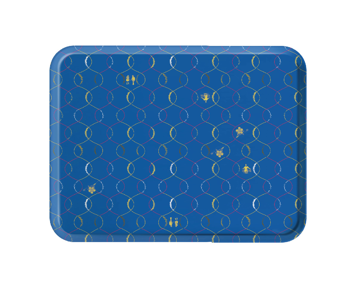 Plateau rectangulaire en bois albertine 43x33 cm