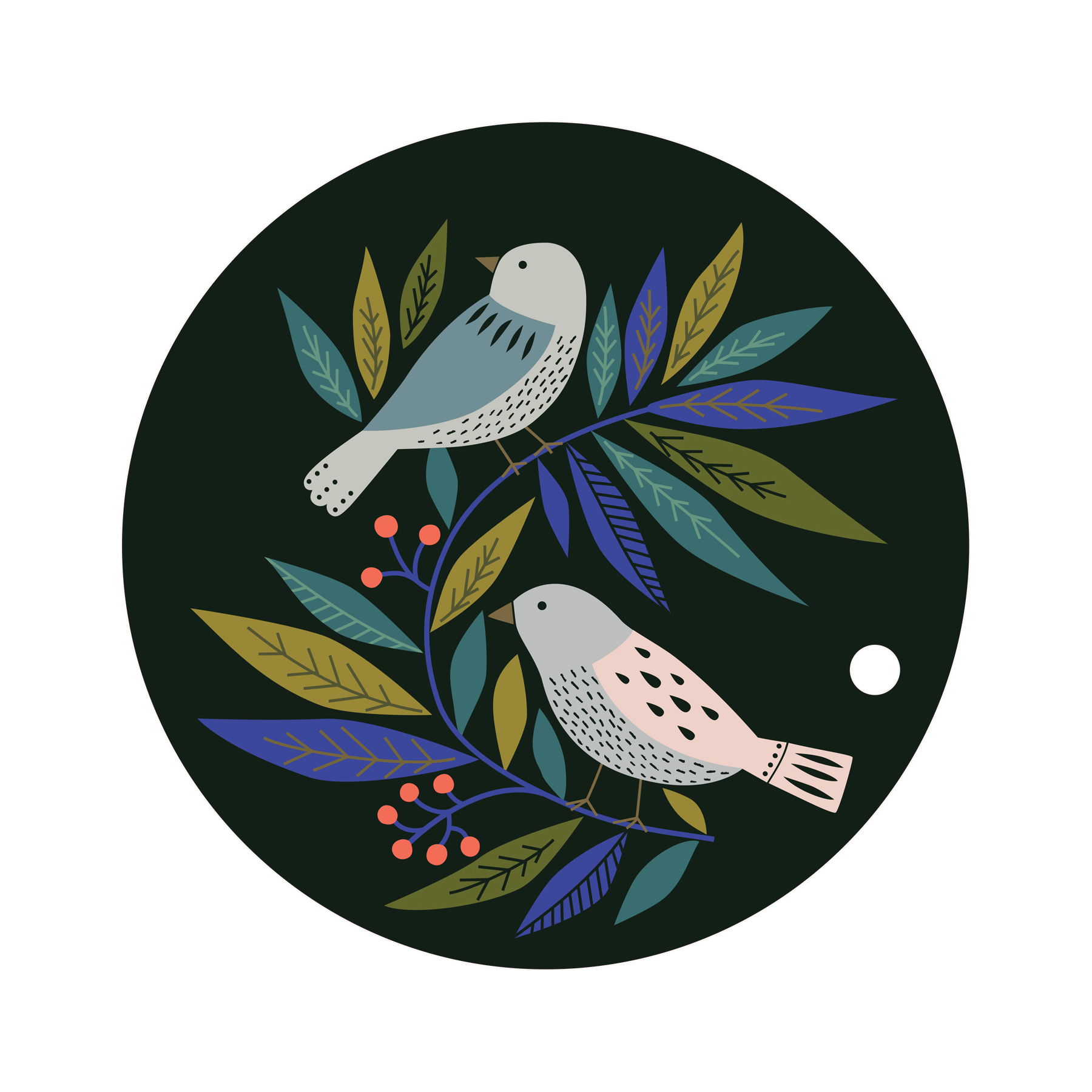 Dessous de plat en bois birds Dessous de plat en bois birds