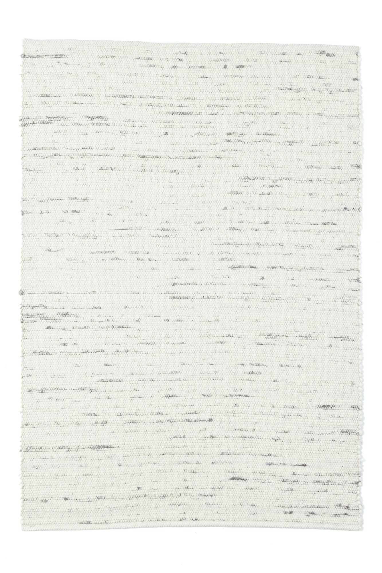 Tapis tissé à la main en laine naturelle natural grey 90x160
