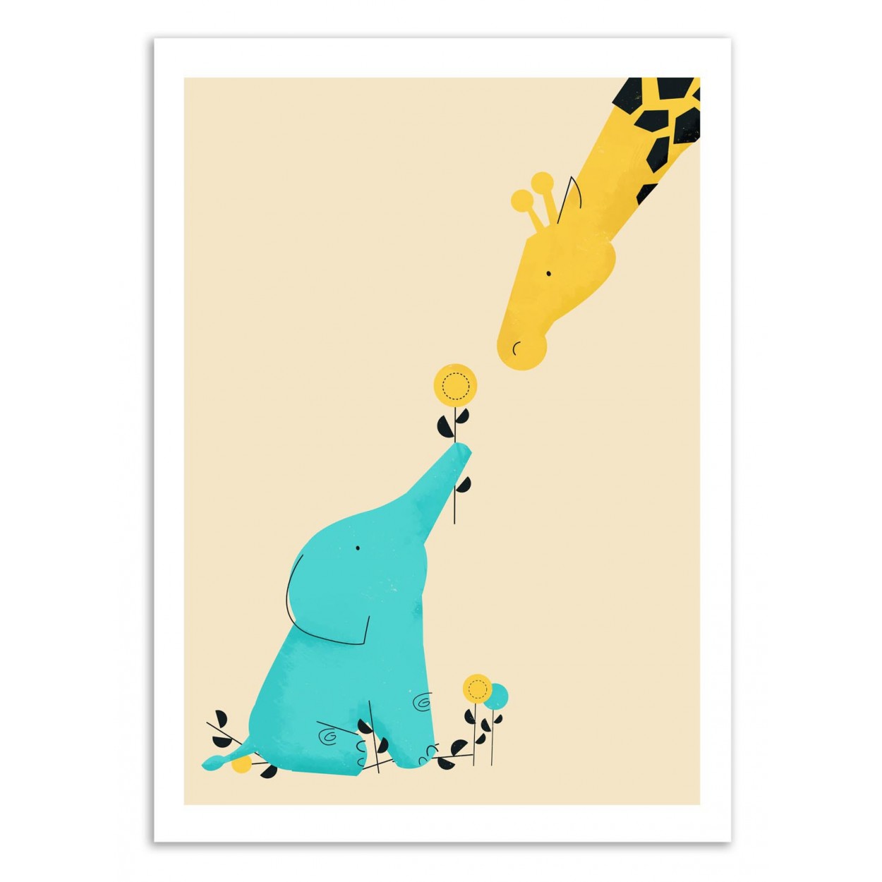 BABY ELEPHANT - Affiche d'art 50 x 70 cm BABY ELEPHANT - Affiche d'art 50 x 70 cm