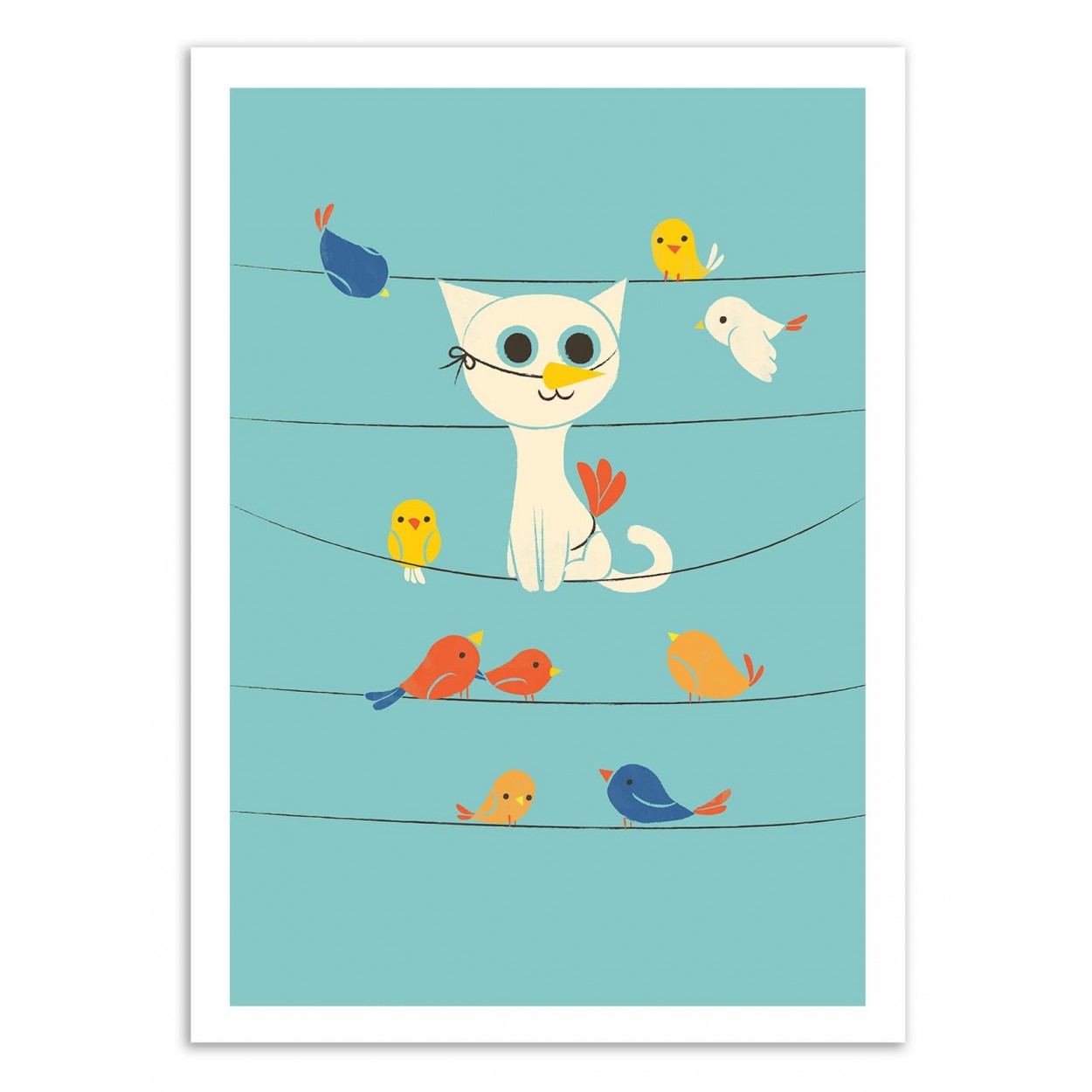 BIRD WATCHING - Affiche d'art 50 x 70 cm BIRD WATCHING - Affiche d'art 50 x 70 cm