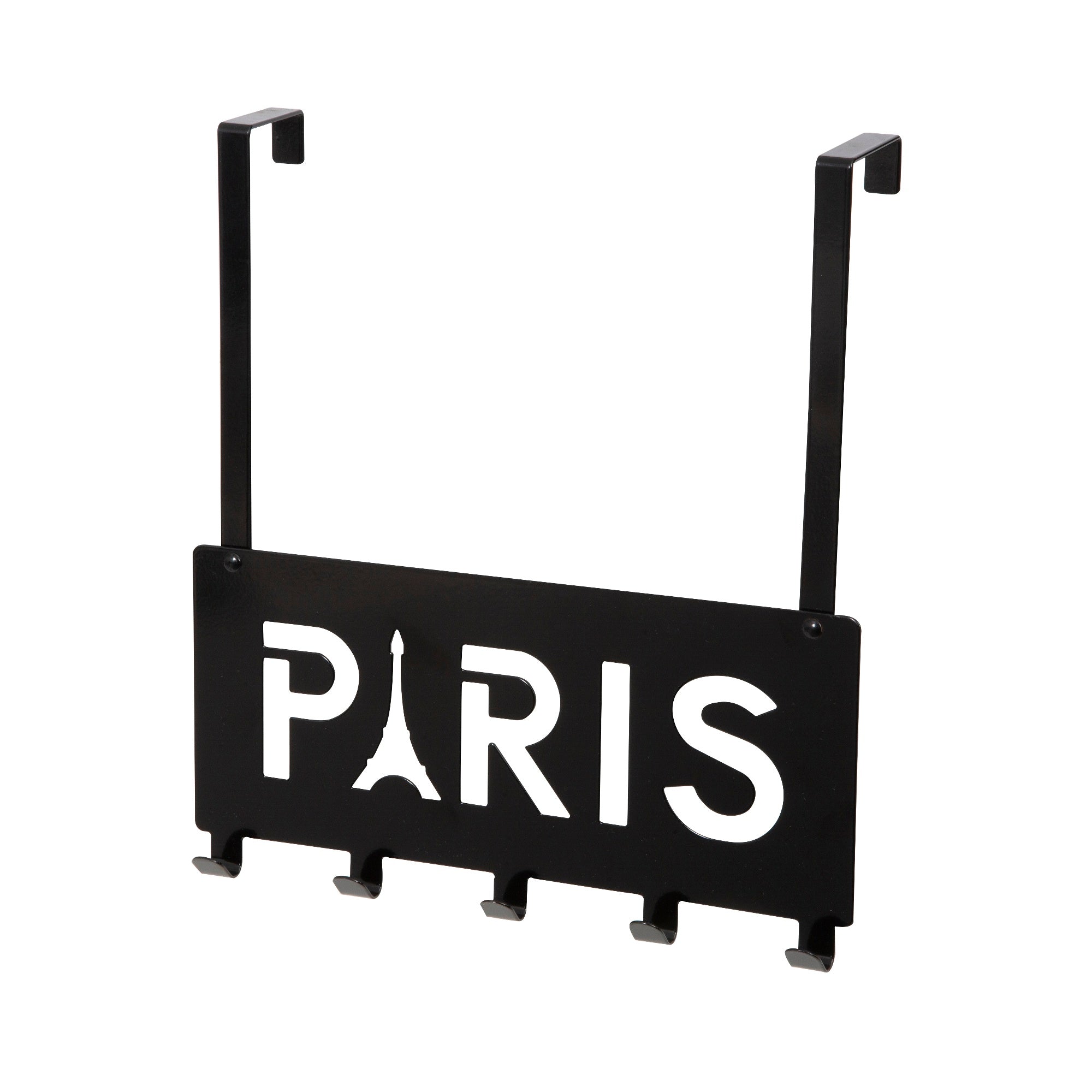 Patère de porte noir L39cm Patère de porte noir L39cm