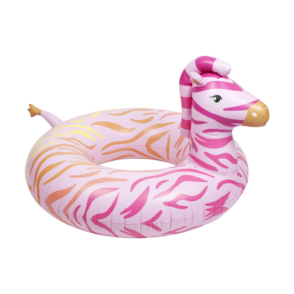 Bouée ronde zebre rose orange jaune en pvc Bouée ronde zebre rose orange jaune en pvc