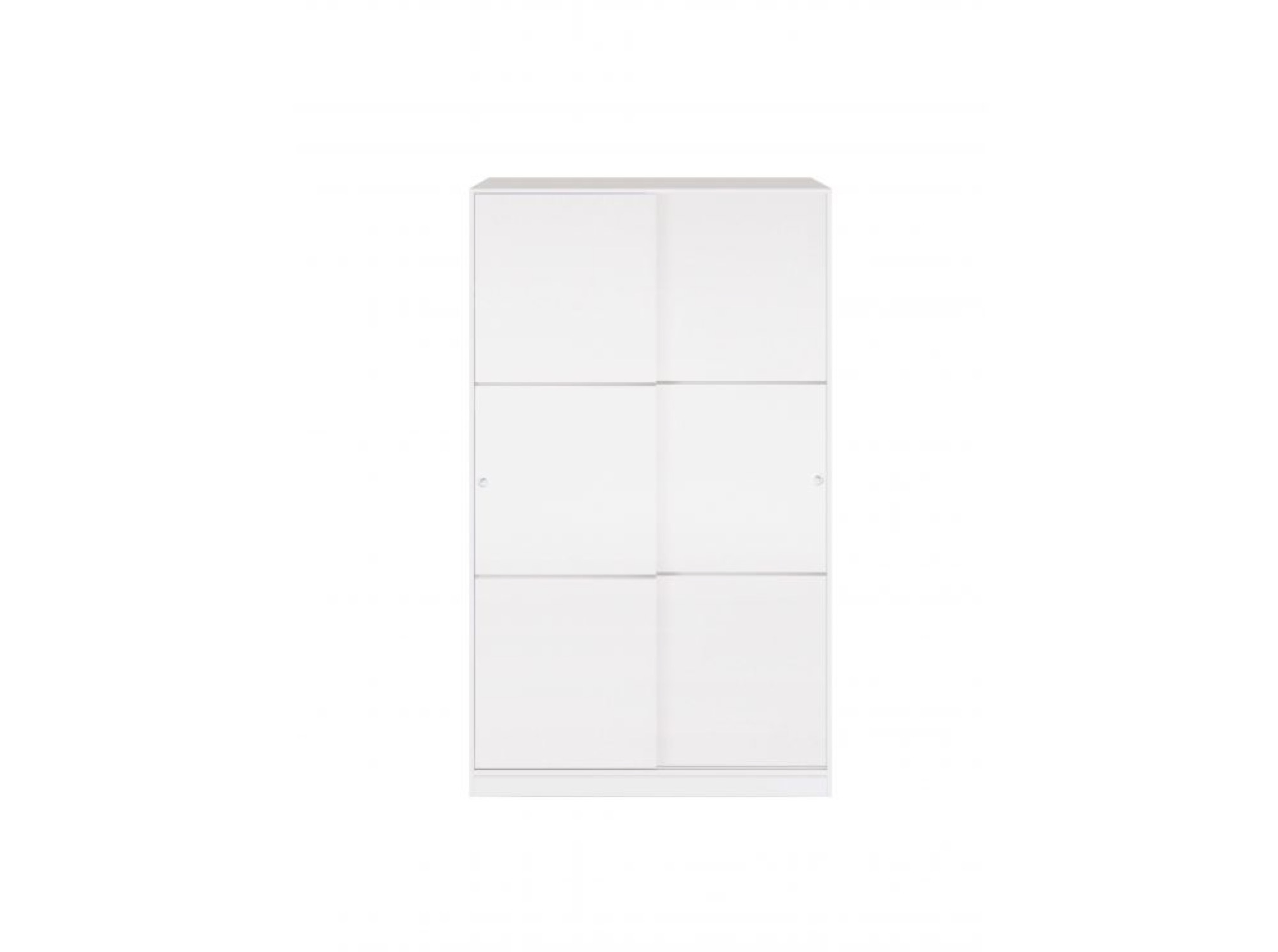 Armoire blanche 2 portes coulissantes L120 x H200cm Armoire blanche 2 portes coulissantes L120 x H200cm